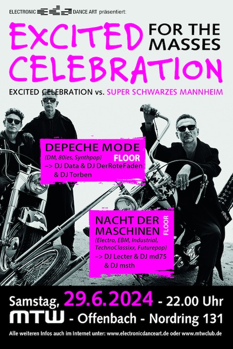 Excited Celebration - vs Super Schwarzes Mannheim (2 Floors) - Offenbach - 29.06.2024 22:00