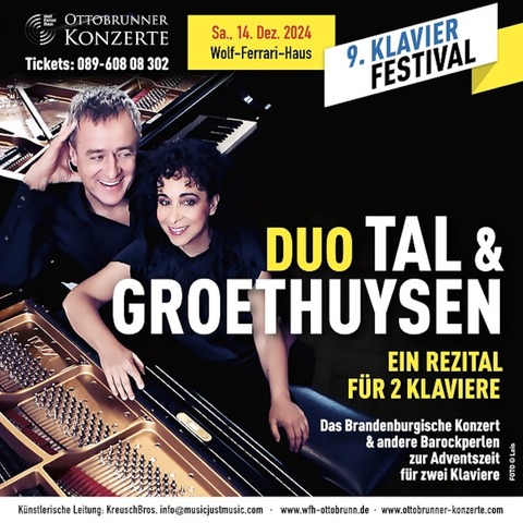 Klavierduo Yaara Tal & Andreas Groethuysen - Ottobrunn - 14.12.2024 20:00