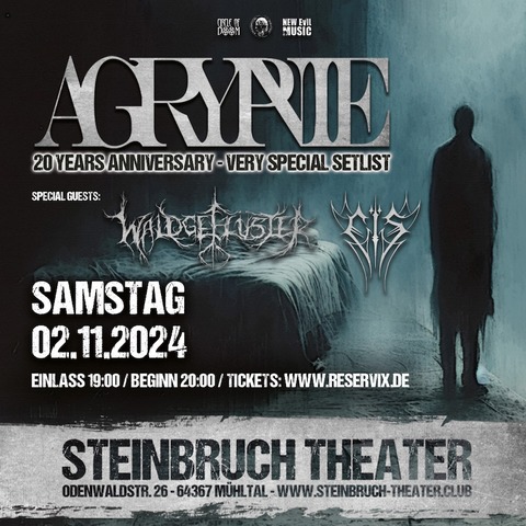 20 Jahre Agrypnie - Agrypnie-Jubilums-Show mit einzigartiger Setlist - Mhltal - 02.11.2024 20:00