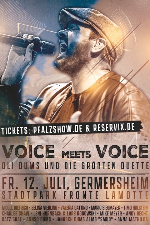 Picknickkonzert Voice meets Voice - mit Oli Dums & 14 Gesangsgsten - Germersheim - 12.07.2024 19:30