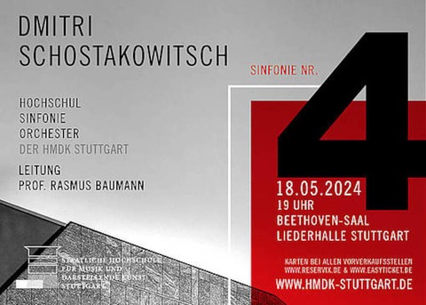 HSO-Konzert in der Liederhalle - Schostakowitsch: Sinfonie Nr. 4 - Stuttgart - 18.05.2024 19:00