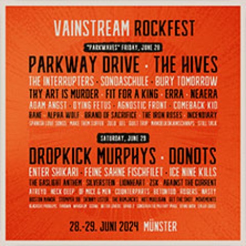 Vainstream Rockfest 2024 - Tagesticket Samstag - MNSTER - 29.06.2024 12:00