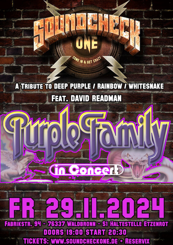 Purple Family - A tribute to Deep Purple + Whitesnake - A Tribute to ...