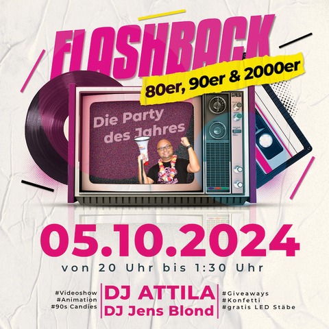 Flashback-Party  mit DJ Attila - Freital - 05.10.2024 19:00