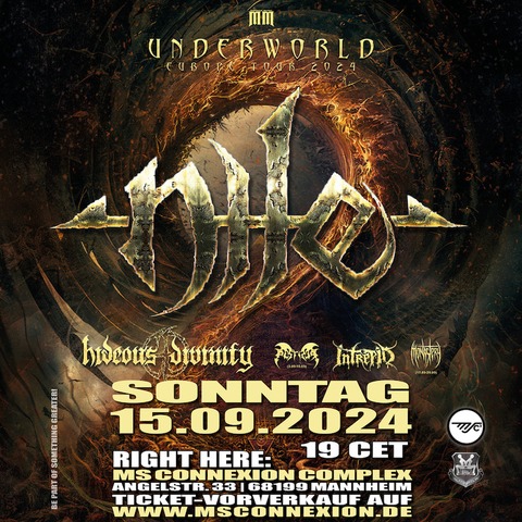 Nile - Underworld Europe Tour 2024 - Mannheim - 15.09.2024 20:00