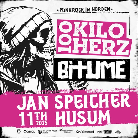 100 Kilo Herz + Special Guest: BITUME - Husum - 11.01.2025 20:00