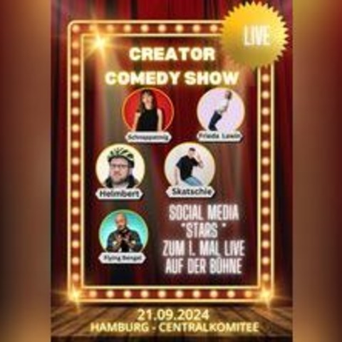 Creator Comedy Show - HAMBURG - 21.09.2024 20:00