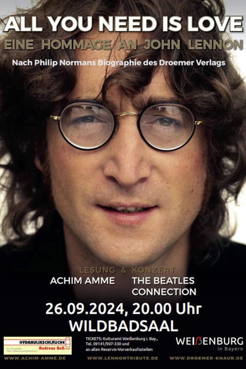 All you need is love - Eine Hommage an John Lennon - Weienburg - 26.09.2024 20:00
