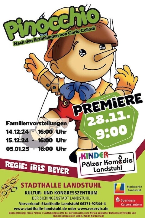 Kinder Plzer Komdie - Pinocchio - Landstuhl - 05.01.2025 16:00