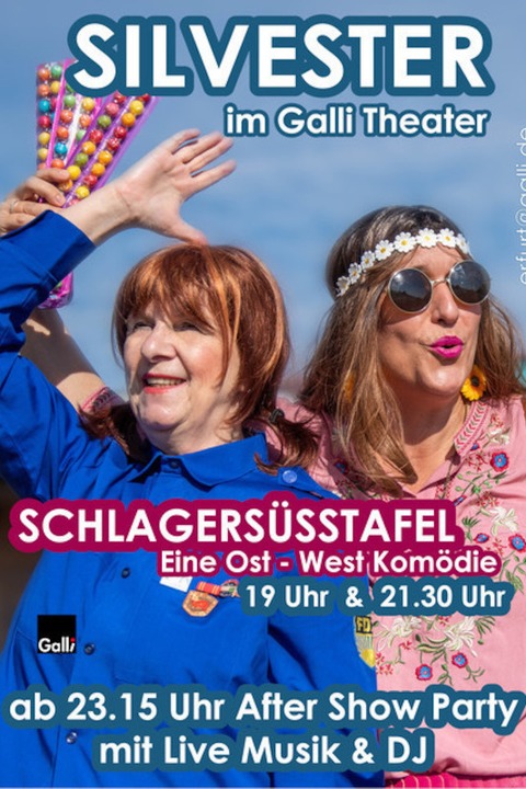 Schlagerssstafel - Ost-West-Komdie von J. Galli - Erfurt - 05.12.2024 19:00