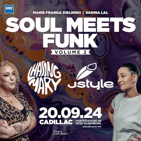 Soul meets Funk mit Chasing Mary & Jstyle - Oldenburg - 20.09.2024 20:00