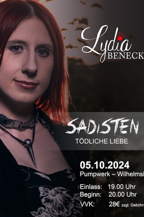 Lydia Benecke - Sadisten: Tdliche Liebe - Wilhelmshaven - 05.10.2024 20:00