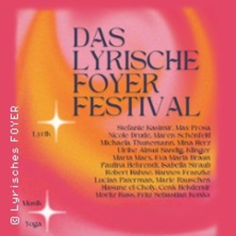 Das lyrische Foyer Festival 2024 - HAMBURG - 05.07.2024 15:00