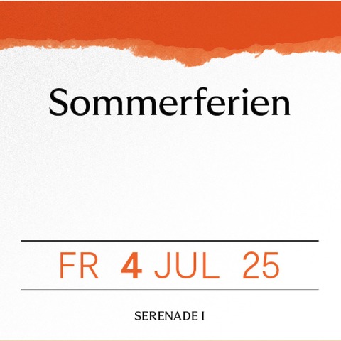 Serenade I - SOMMERFERIEN - Speyer - 04.07.2025 19:30