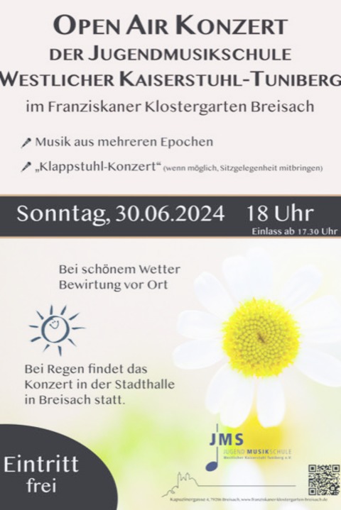 Jugendmusikschule Westlicher Kaiserstuhl-Tuniberg - Breisach - 30.06.2024 18:00