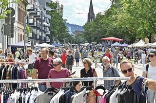 Die Habsburgerstrae wird zum grten Flohmarkt der Stadt