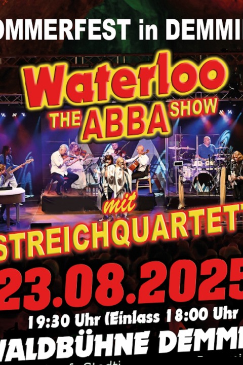 KOMBITICKET fr SCHLAGERNACHT - WATERLOO The Abba Show - Demmin - 22.08.2025 19:30