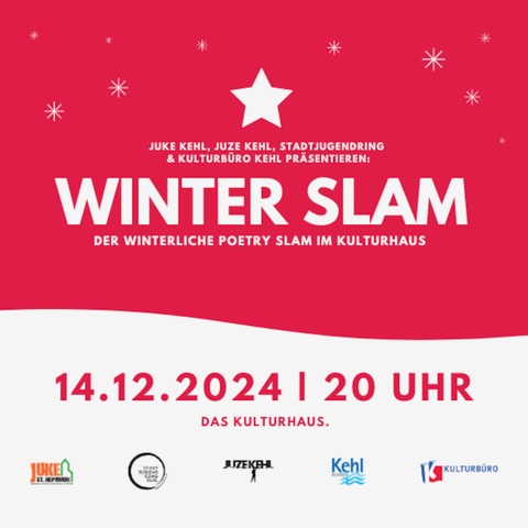 WINTER SLAM | Der winterliche Poetry Slam im Kulturhaus - Kehl - 14.12.2024 20:00