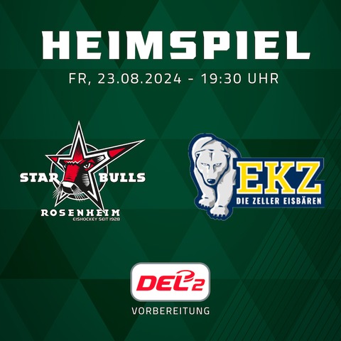 Starbulls Rosenheim - EK Zell am See - Rosenheim - 23.08.2024 19:30