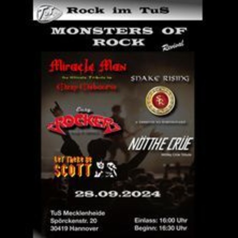 Monsters of Rock Revival 2024 - HANNOVER - 28.09.2024 16:00