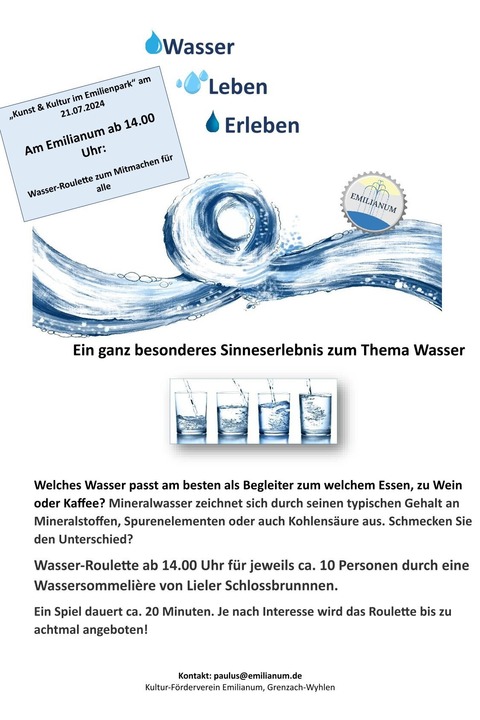 Wasserroulette zum Mitmachen - Grenzach-Wyhlen - 21.07.2024 14:00