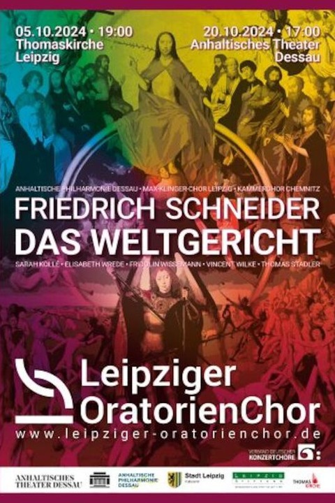 Friedrich Schneider - Das Weltgericht - Oratorium fr Soli, Chor und Orchester op. 46 - Leipzig - 05.10.2024 19:00