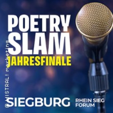 Poetry Slam Jahresfinale - Deutschlands letzter Slam in 2024 - SIEGBURG - 30.12.2024 20:00