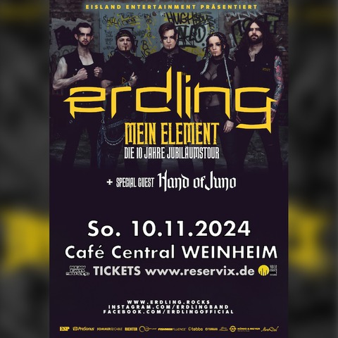 Erdling - Mein Element - Die 10 Jahre Jubilumstournee 2024 - Weinheim - 10.11.2024 19:00