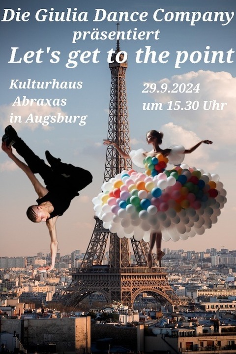 Ballett Lets get to the point - Fr Kinder ab 6 Jahren geeignet - Augsburg - 29.09.2024 15:30