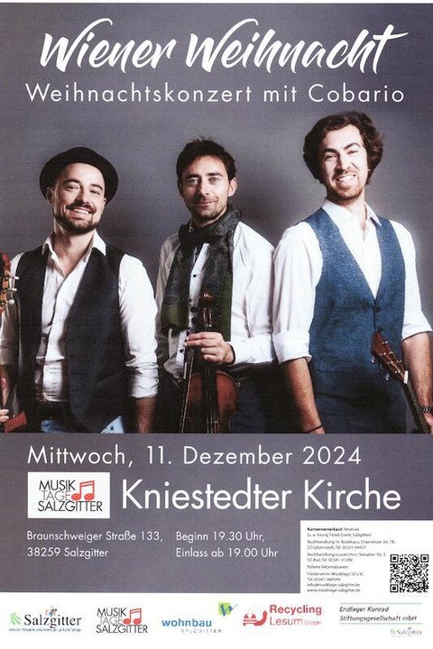 COBARIO - Wiener Weihnacht - Salzgitter - 11.12.2024 19:30