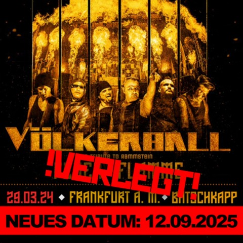 VLKERBALL - &#8222;A tribute to Rammstein&#8220; - Frankfurt am Main - 12.09.2025 20:00