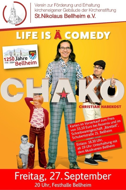 Chako Habekost - Live is a comedy - Bellheim - 27.09.2024 19:00