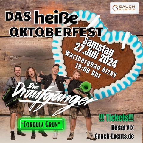DIE DRAUFGNGER - Das heie Oktoberfest - Alzey - 27.07.2024 20:00