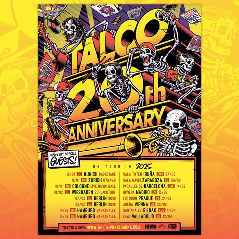 TALCO - 20th ANNIVERSARY TOUR with very Special Guests - Wiesbaden - 01.02.2025 18:45