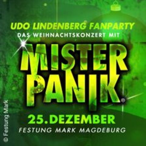 UdoFrhliche - Die Udo-Lindenberg-Party mit Mister Panik - Magdeburg - 25.12.2024 20:00