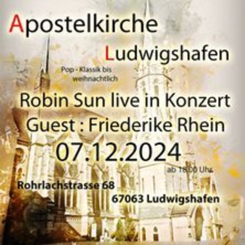 Robin Sun & Friederike Rhein Live - LUDWIGSHAFEN - 07.12.2024 19:00