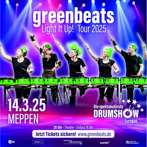 Greenbeats - Light it Up! - Tour 2025 - Meppen - 14.03.2025 20:00