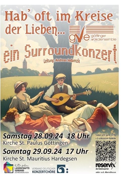 &#8222;Hab oft im Kreise der Lieben...&#8220; - ein Surroundkonzert - Gttingen - 28.09.2024 18:00