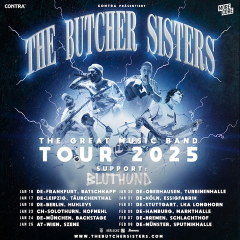 THE BUTCHER SISTERS - THE GREAT MUSIC BAND TOUR 2025 - Frankfurt am Main - 16.01.2025 20:00