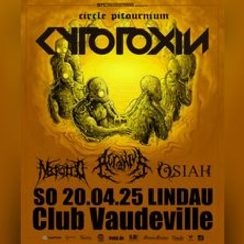 Cytotoxin + Necrotted + Acranius + Osiah - Lindau (Bodensee) - 20.04.2025 19:30