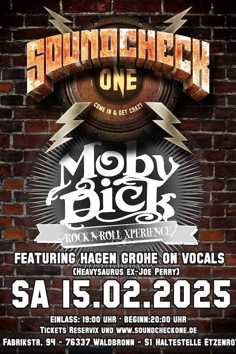 Moby Dick (feat. Hagen Grohe on Vocals) - Waldbronn - 15.02.2025 19:00