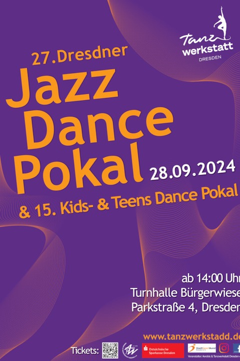 30. Dresdner Tanzwerkstatt - 27. Dresdner Jazz Dance Pokal & 15. Kids & Teens Dance Pokal - Dresden - 28.09.2024 14:00