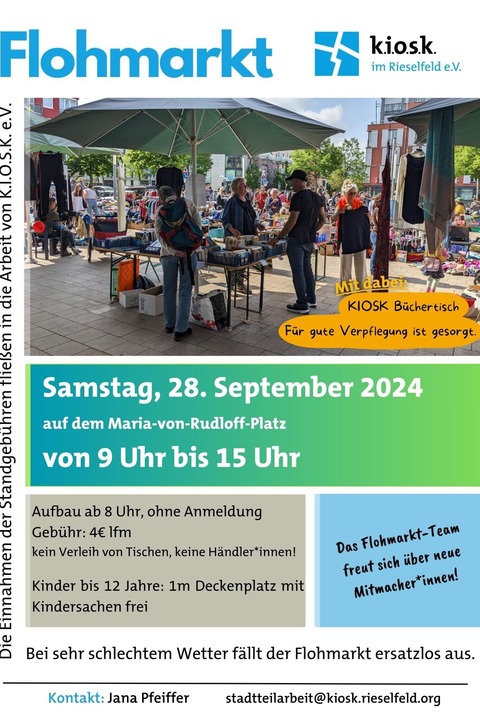 Flohmarkt Rieselfeld - Freiburg - 28.09.2024 09:00