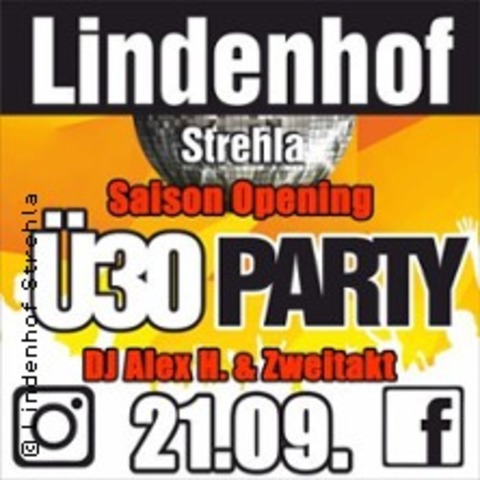 Opening 30 Party im Lindenhof Strehla - STREHLA - 21.09.2024 20:00