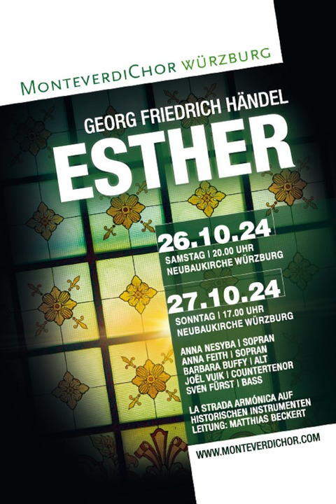 Wrzburger Chorsinfonik - G. F. Hndel: Esther - Wrzburg - 27.10.2024 17:00