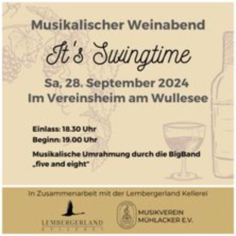 Musikalischer Weinabend - Mhlacker - 28.09.2024 19:00