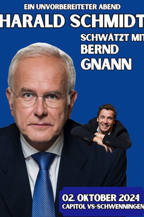 Harald Schmidt schwtzt mit Bernd Gnann - Villingen-Schwenningen - 02.10.2024 20:00