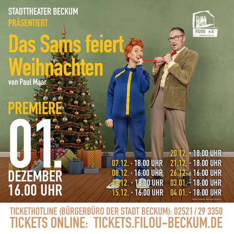 Das Sams feiert Weihnachten - Paul Maar - Beckum - 03.01.2025 18:00