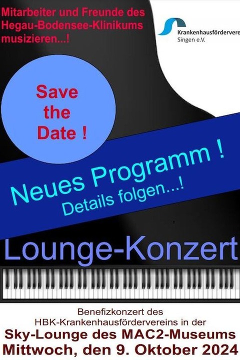 Benefizkonzert des Krankenhausfrderverein Singen e.V. - Cross-Over im MAC 2 - Singen - 09.10.2024 19:00