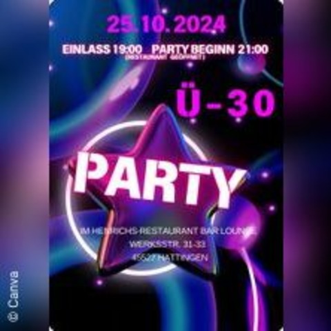 30 Party - HATTINGEN - 25.10.2024 19:00